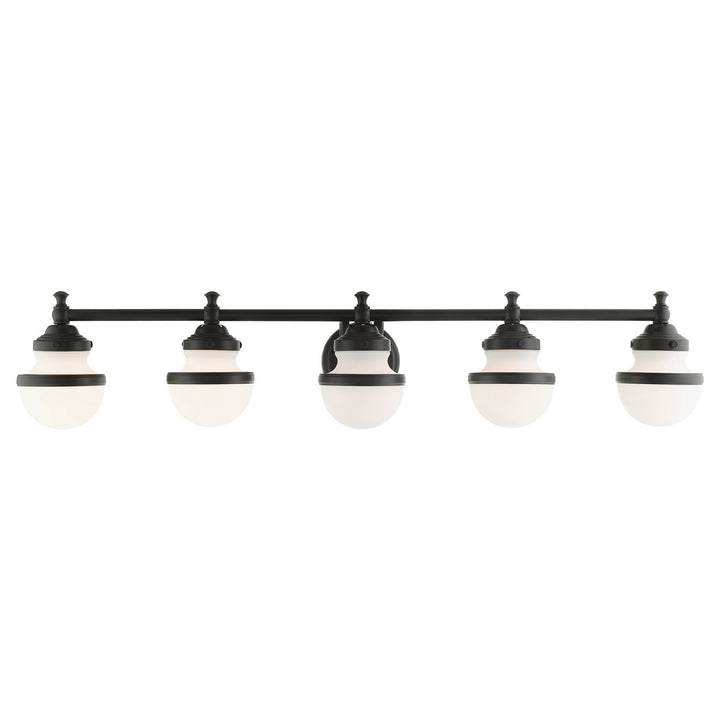 Livex Oldwick 5715-04 Bath Vanity Light 42 in. wide - Black