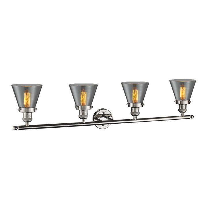 Innovations Franklin Restoration 215-PN-G63-LED Bath Vanity Light 43 in. wide - Polished Nickel