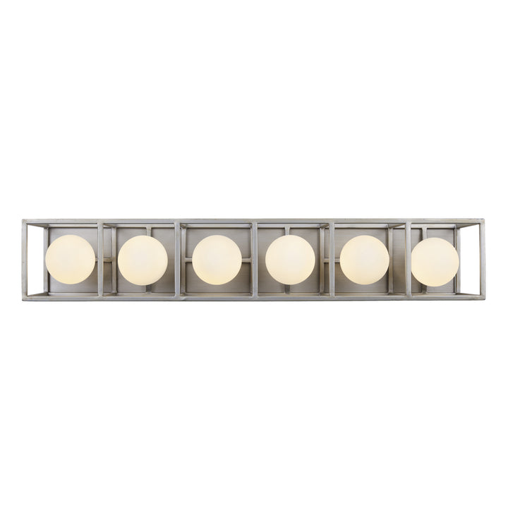 Varaluz Plaza 325B06SOCB Bath Vanity Light 29 in. wide - Silverado/Carbon