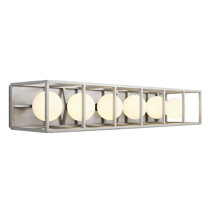 Varaluz Plaza 325B06SOCB Bath Vanity Light 29 in. wide - Silverado/Carbon