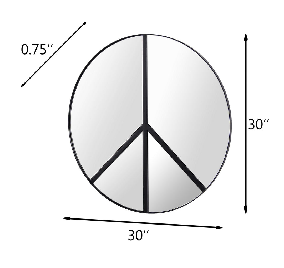 Varaluz Lighting 4DMI0117 Modern Paz Mirror Black