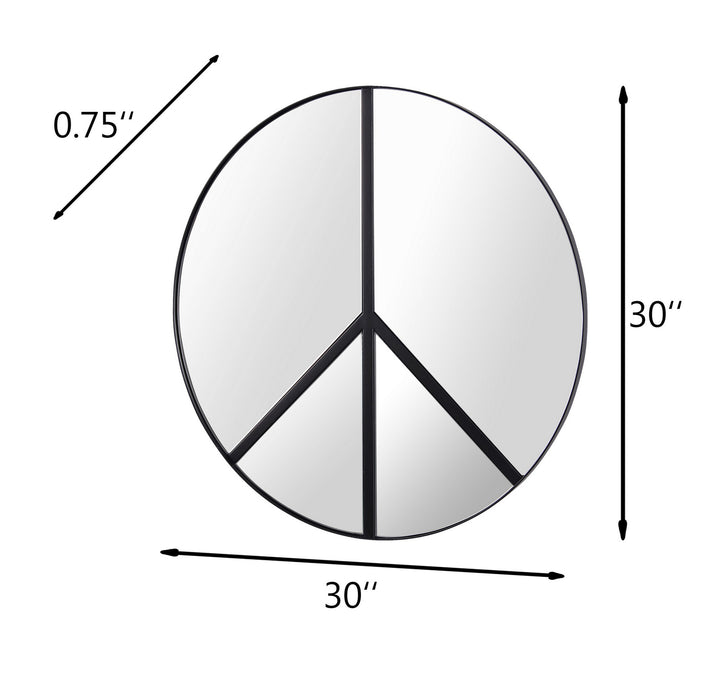 Varaluz Lighting 4DMI0117 Modern Paz Mirror Black