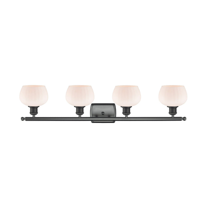 Innovations Ballston 516-4W-BK-G91-LED Bath Vanity Light 36 in. wide - Matte Black