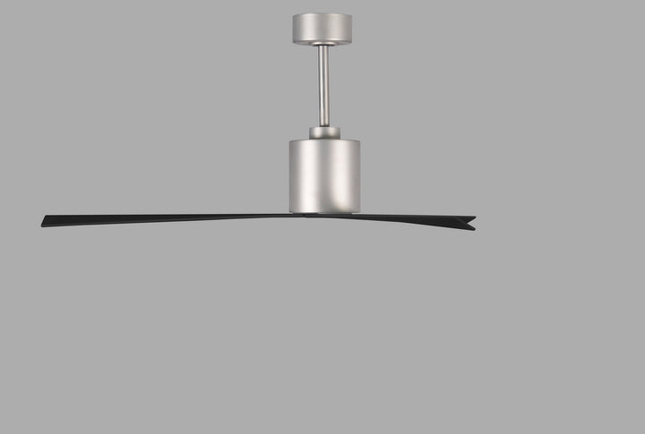 Matthews Fan Company Eliza EK-BN-BK Ceiling Fan 56 - Brushed Nickel, Matte Black/