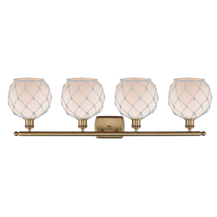 Innovations Ballston 516-4W-BB-G121-8RW-LED Bath Vanity Light 36 in. wide - Brushed Brass