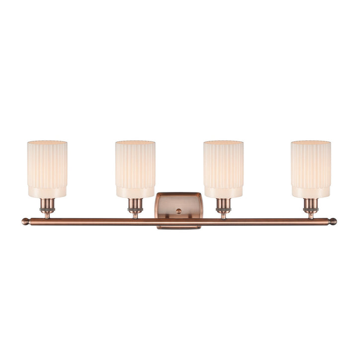 Innovations Ballston 516-4W-AC-G341-LED Bath Vanity Light 36 in. wide - Antique Copper