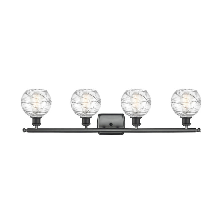Innovations Ballston 516-4W-BK-G1213-6-LED Bath Vanity Light 36 in. wide - Matte Black