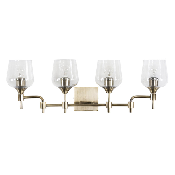 Varaluz Margaux 340B04AB Bath Vanity Light 30 in. wide - Antique Brass