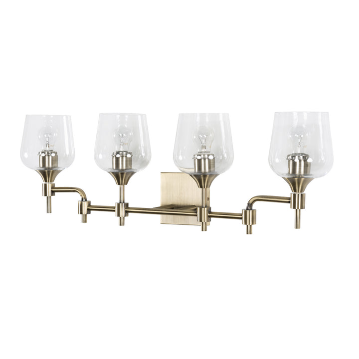 Varaluz Margaux 340B04AB Bath Vanity Light 30 in. wide - Antique Brass