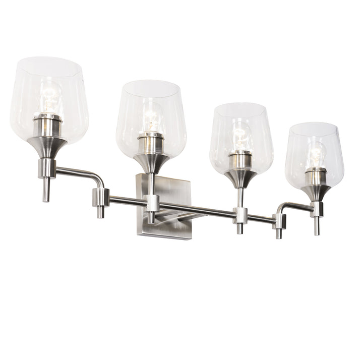 Varaluz Margaux 340B04SN Bath Vanity Light 30 in. wide - Satin Nickel
