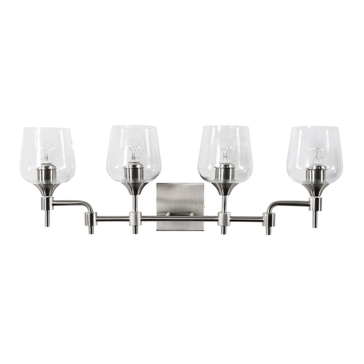 Varaluz Margaux 340B04SN Bath Vanity Light 30 in. wide - Satin Nickel