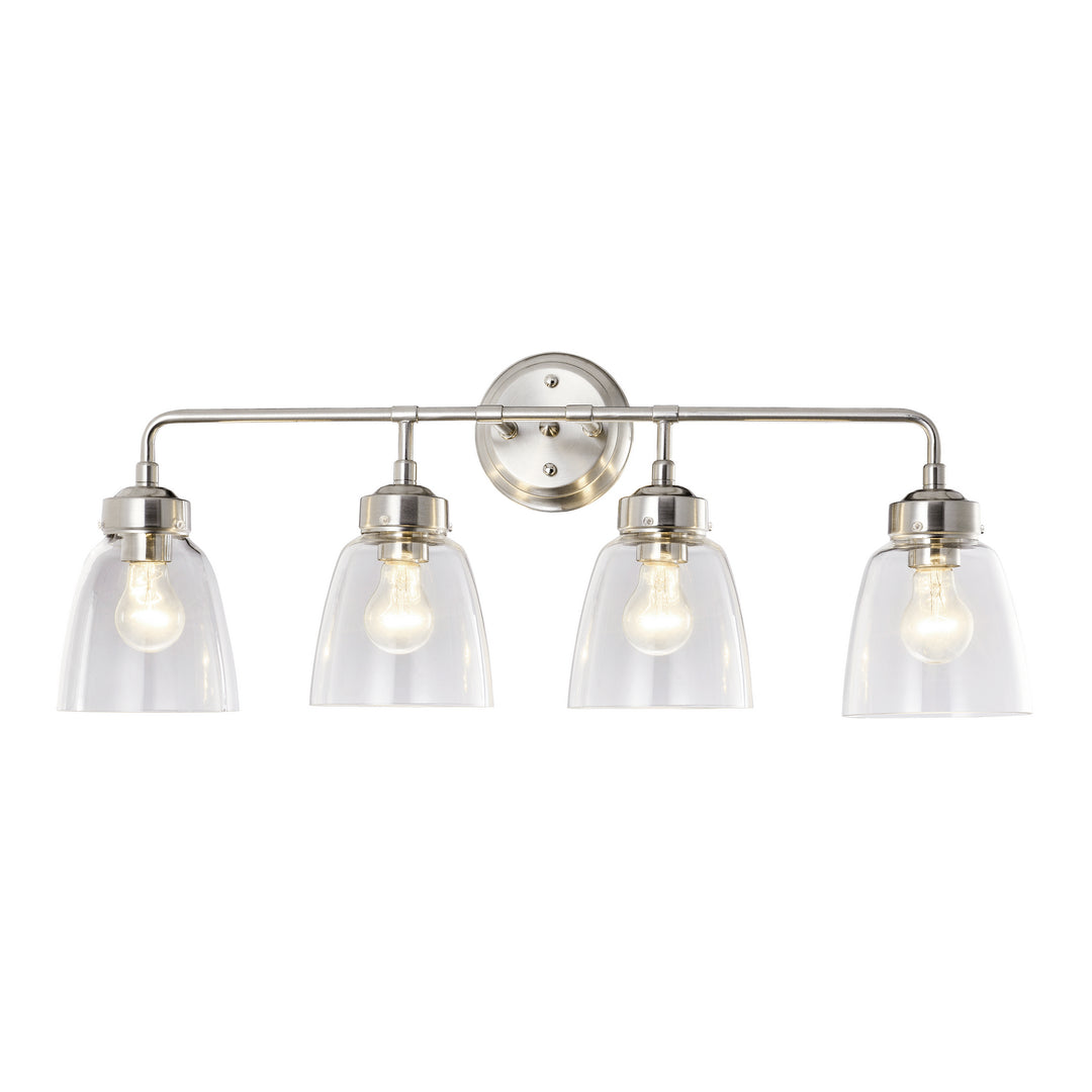 Varaluz Helena 341B04SN Bath Vanity Light 31 in. wide - Satin Nickel