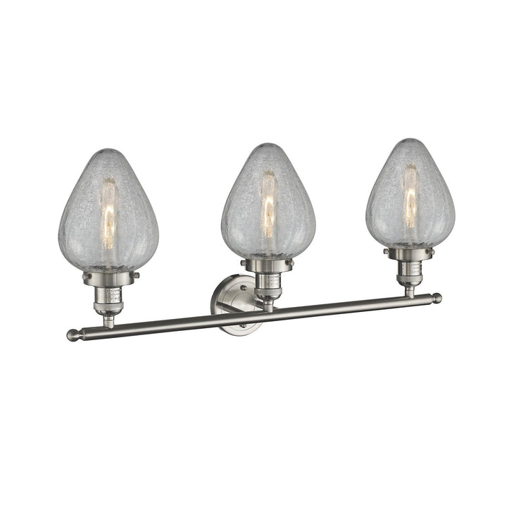 Innovations Franklin Restoration 205-SN-G165-LED Bath Vanity Light 32 in. wide - Brushed Satin Nickel