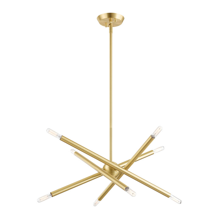 Livex Soho 46774-12 Chandelier Light - Satin Brass