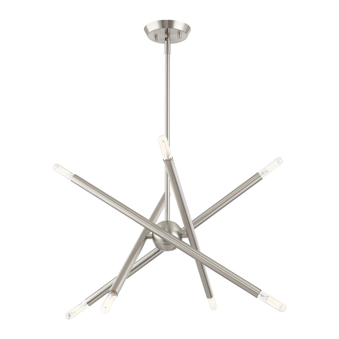 Livex Soho 46774-91 Chandelier Light - Brushed Nickel