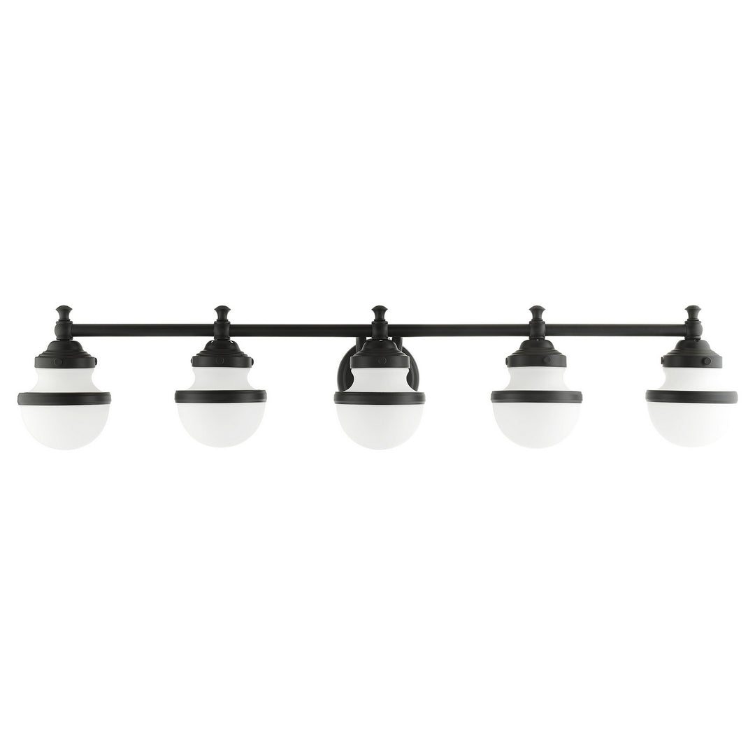 Livex Oldwick 5715-04 Bath Vanity Light 42 in. wide - Black