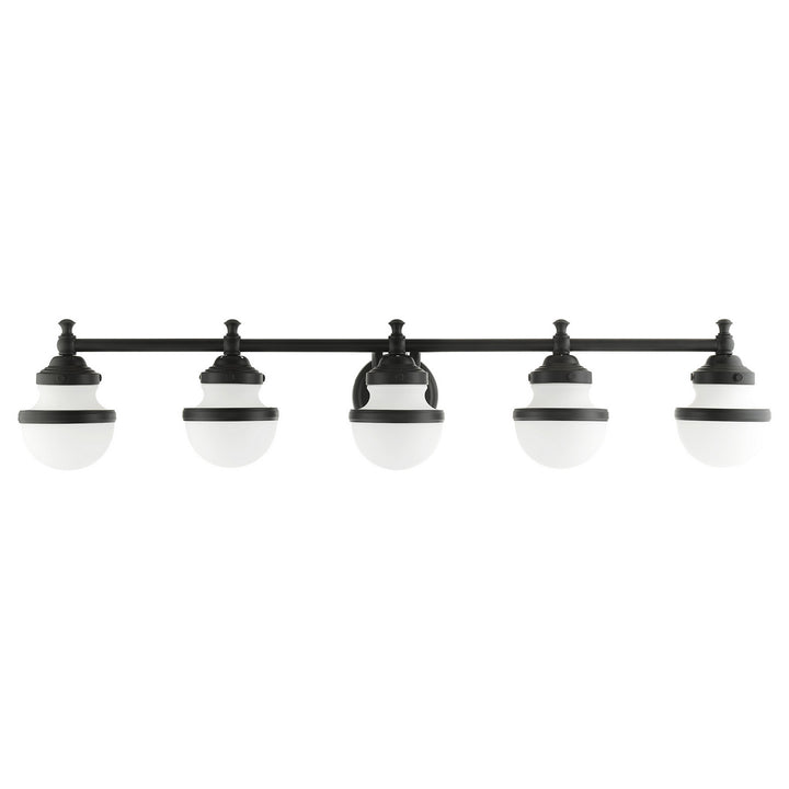 Livex Oldwick 5715-04 Bath Vanity Light 42 in. wide - Black