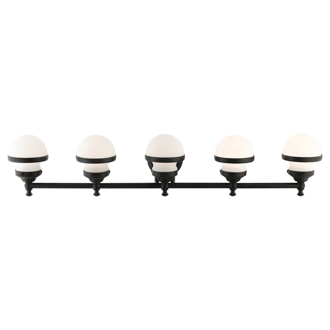 Livex Oldwick 5715-04 Bath Vanity Light 42 in. wide - Black