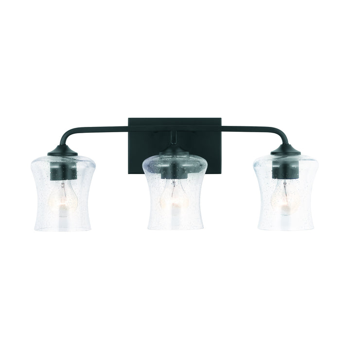 Capital Reeves 139231MB-499 Bath Vanity Light 24 in. wide - Matte Black