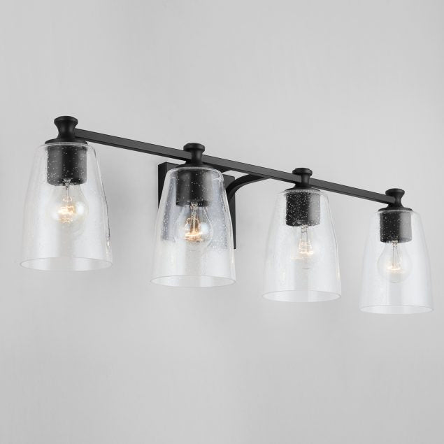 Capital Myles 140941MB-506 Bath Vanity Light 32 in. wide - Matte Black