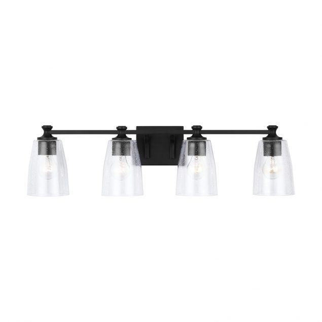 Capital Myles 140941MB-506 Bath Vanity Light 32 in. wide - Matte Black