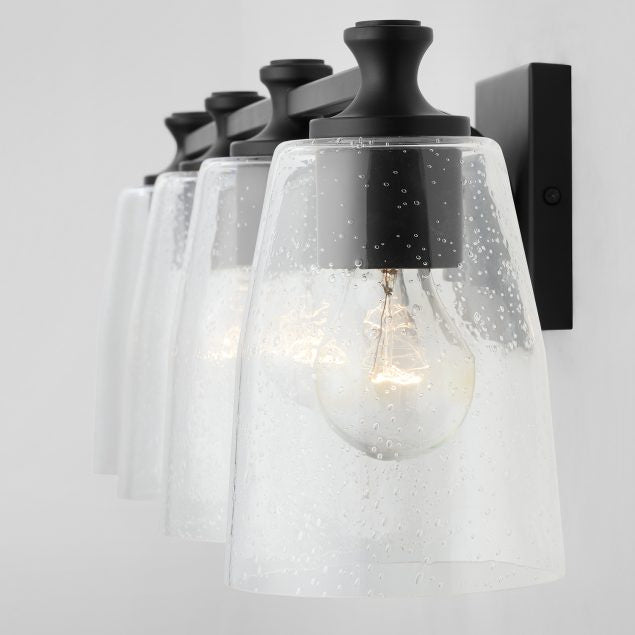 Capital Myles 140941MB-506 Bath Vanity Light 32 in. wide - Matte Black