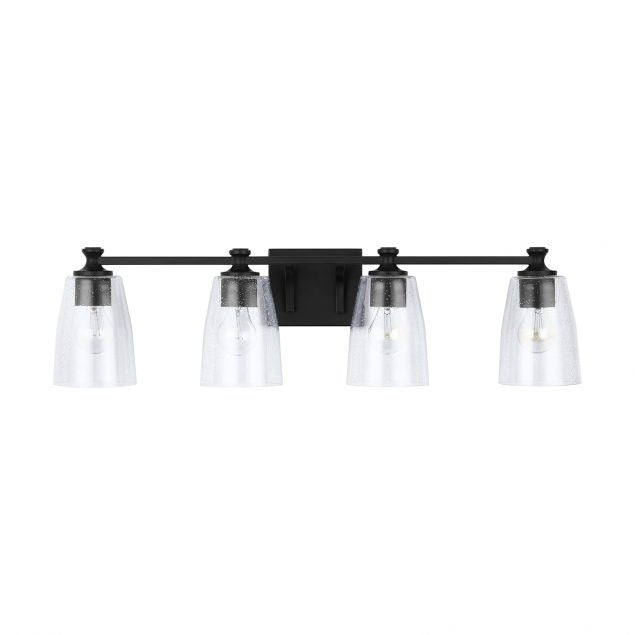 Capital Myles 140941MB-506 Bath Vanity Light 32 in. wide - Matte Black
