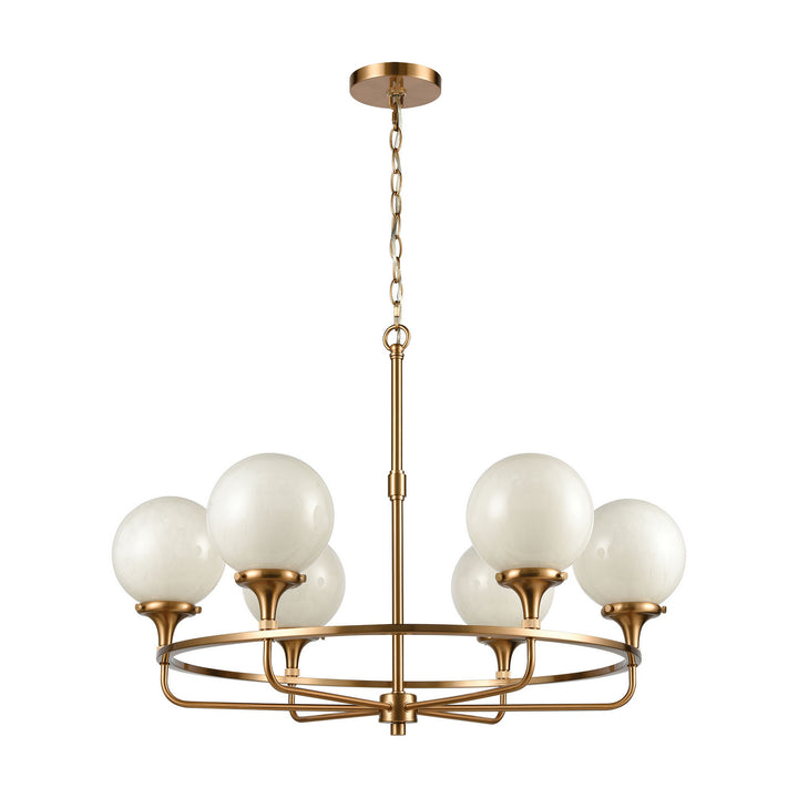 Elk Beverly Hills 30146/6 Chandelier Light - Satin Brass