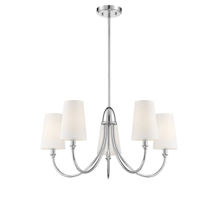 Savoy House Cameron 1-2540-5-109 Chandelier Light - Polished Nickel