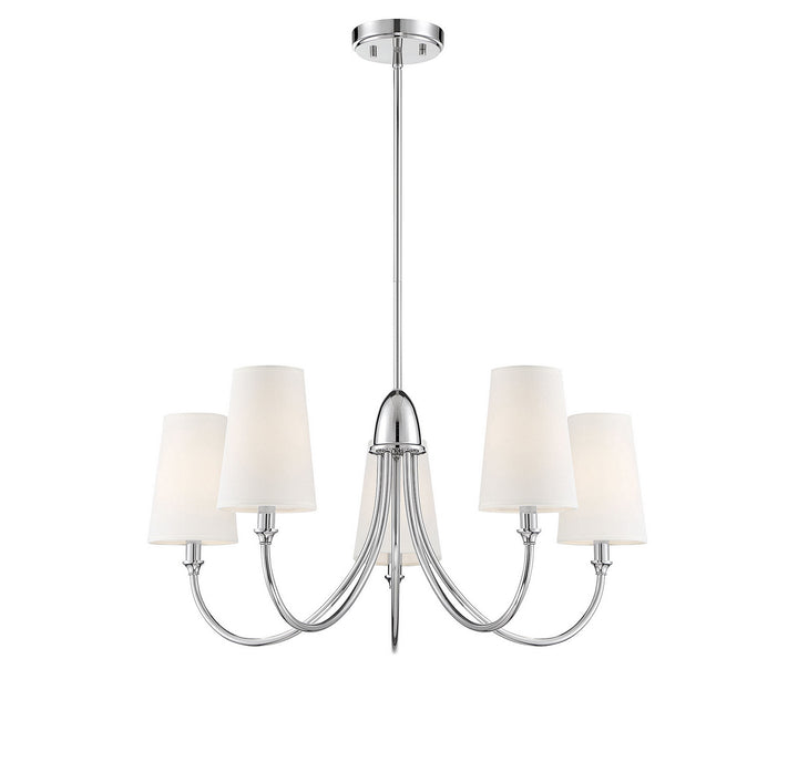 Savoy House Cameron 1-2540-5-109 Chandelier Light - Polished Nickel