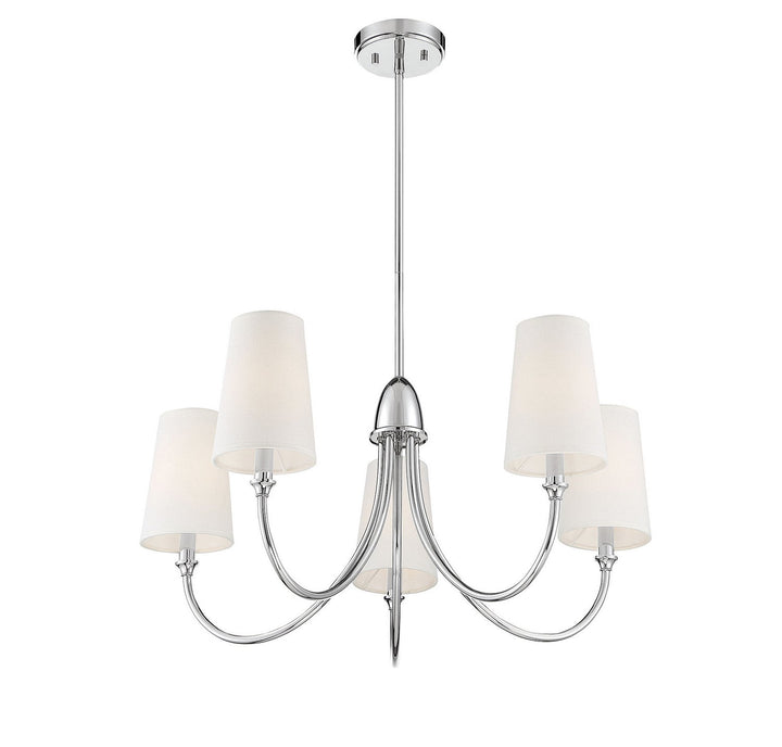 Savoy House Cameron 1-2540-5-109 Chandelier Light - Polished Nickel