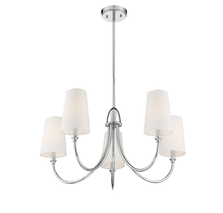 Savoy House Cameron 1-2540-5-109 Chandelier Light - Polished Nickel