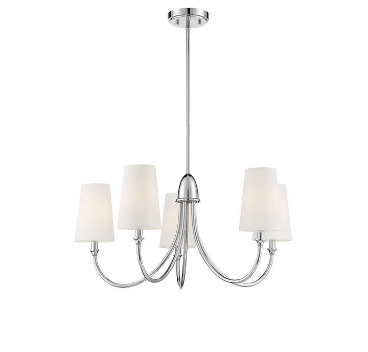 Savoy House Cameron 1-2540-5-109 Chandelier Light - Polished Nickel