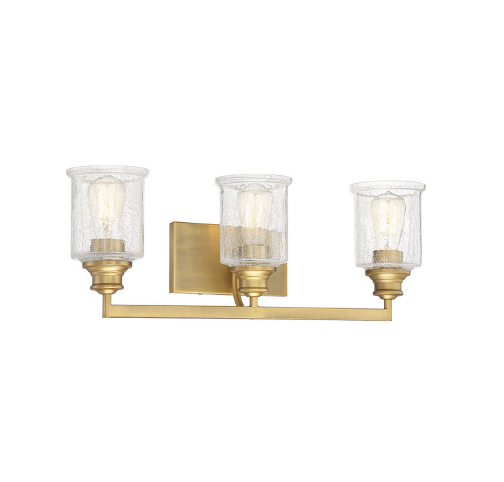 Savoy House Hampton 8-1972-3-322 Bath Vanity Light 24 in. wide - Warm Brass
