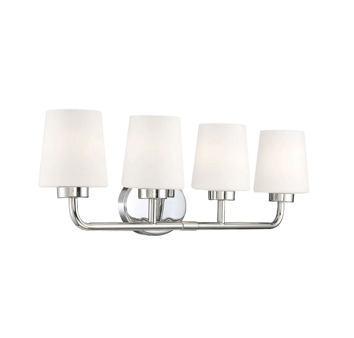 Savoy House Capra 8-4090-4-109 Bath Vanity Light 31 in. wide - Polished Nickel