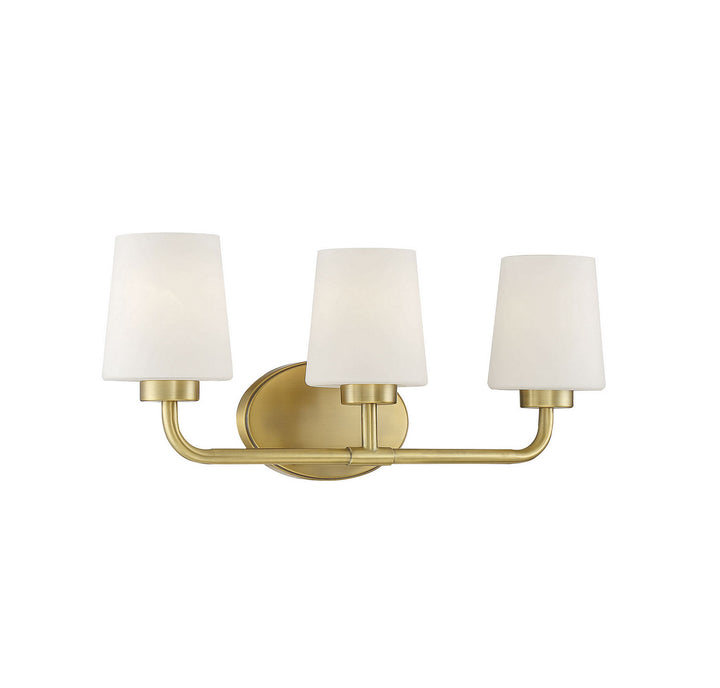 Savoy House Capra 8-4090-3-322 Bath Vanity Light 22 in. wide - Warm Brass