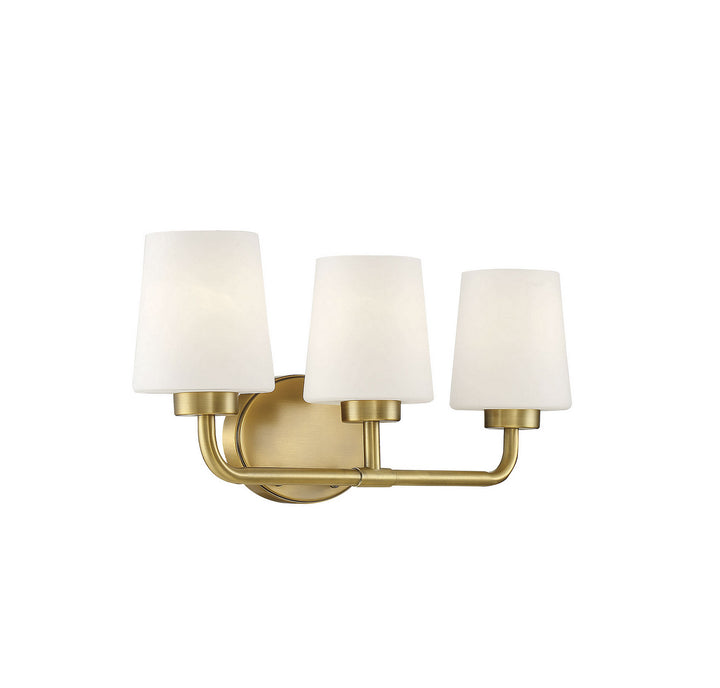 Savoy House Capra 8-4090-3-322 Bath Vanity Light 22 in. wide - Warm Brass