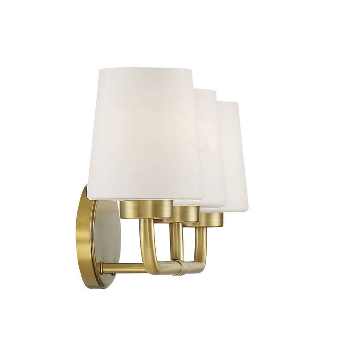 Savoy House Capra 8-4090-3-322 Bath Vanity Light 22 in. wide - Warm Brass