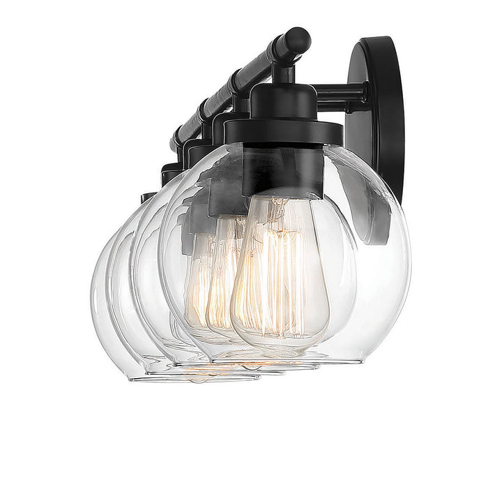 Savoy House Carson 8-4050-4-BK Bath Vanity Light 30 in. wide - Matte Black