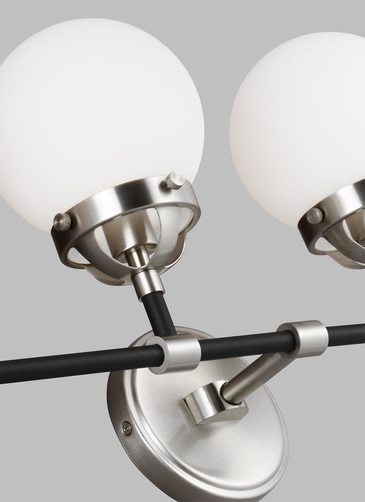 Visual Comfort Studio Cafe 4487904-962 Bath Vanity Light 30 in. wide - Brushed Nickel