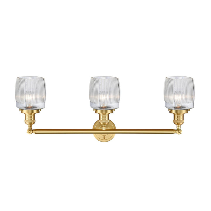 Innovations Franklin Restoration 205-SG-G302-LED Bath Vanity Light 32 in. wide - Satin Gold