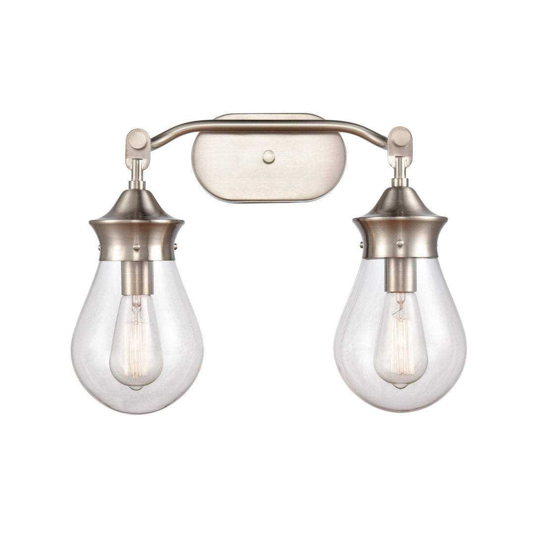 Innovations 414-2W-SN-6CL-LED Bath Vanity Light 19 in. wide - Satin Nickel