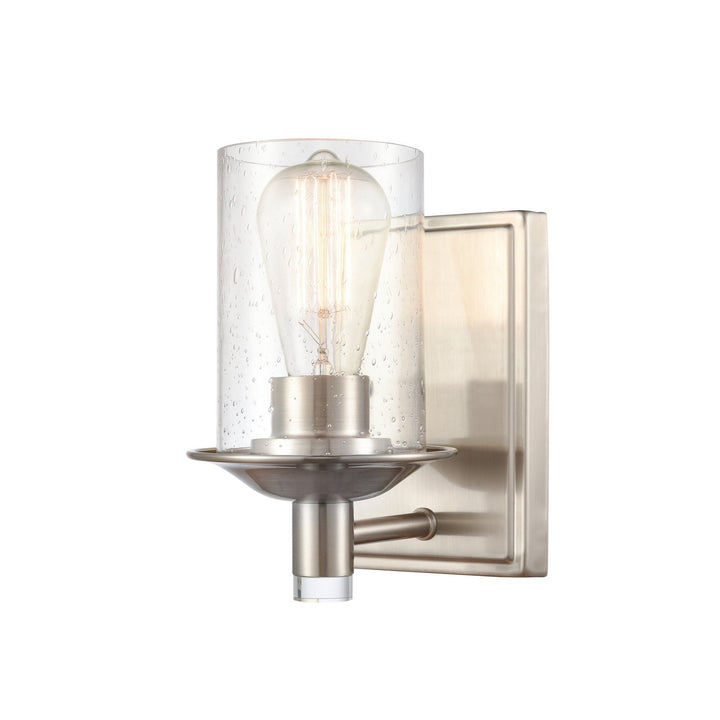 Innovations 417-1W-SN-SDY-LED Bath Vanity Light 5 in. wide - Satin Nickel