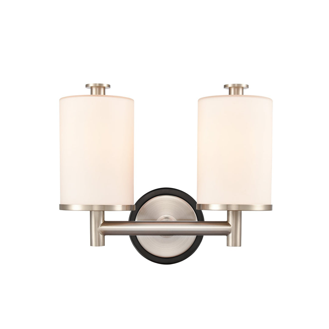 Innovations 418-2W-BSN-W-LED Bath Vanity Light 14 in. wide - Black Satin Nickel