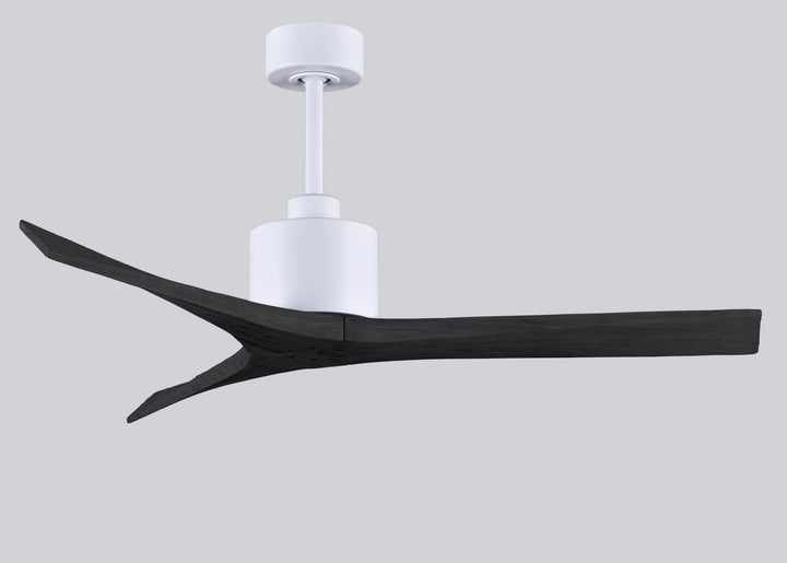Matthews Fan Company Mollywood MW-MWH-BK-52 Ceiling Fan 52 - Matte White, Matte Black/