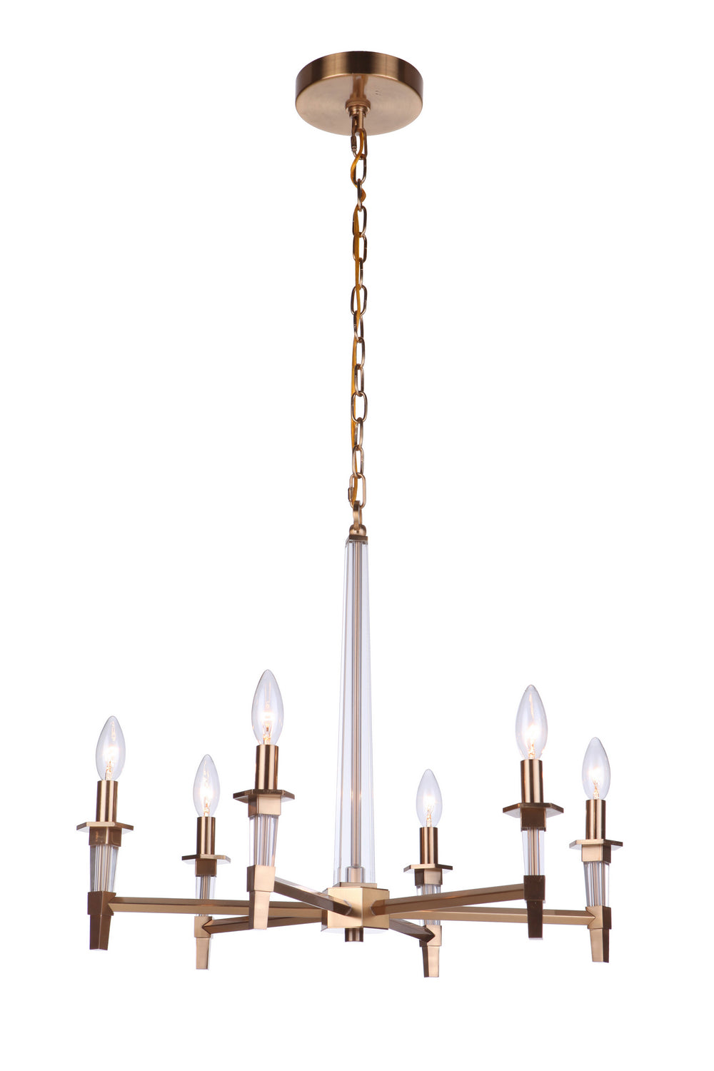 Craftmade Tarryn 53226-SB Chandelier Light - Satin Brass
