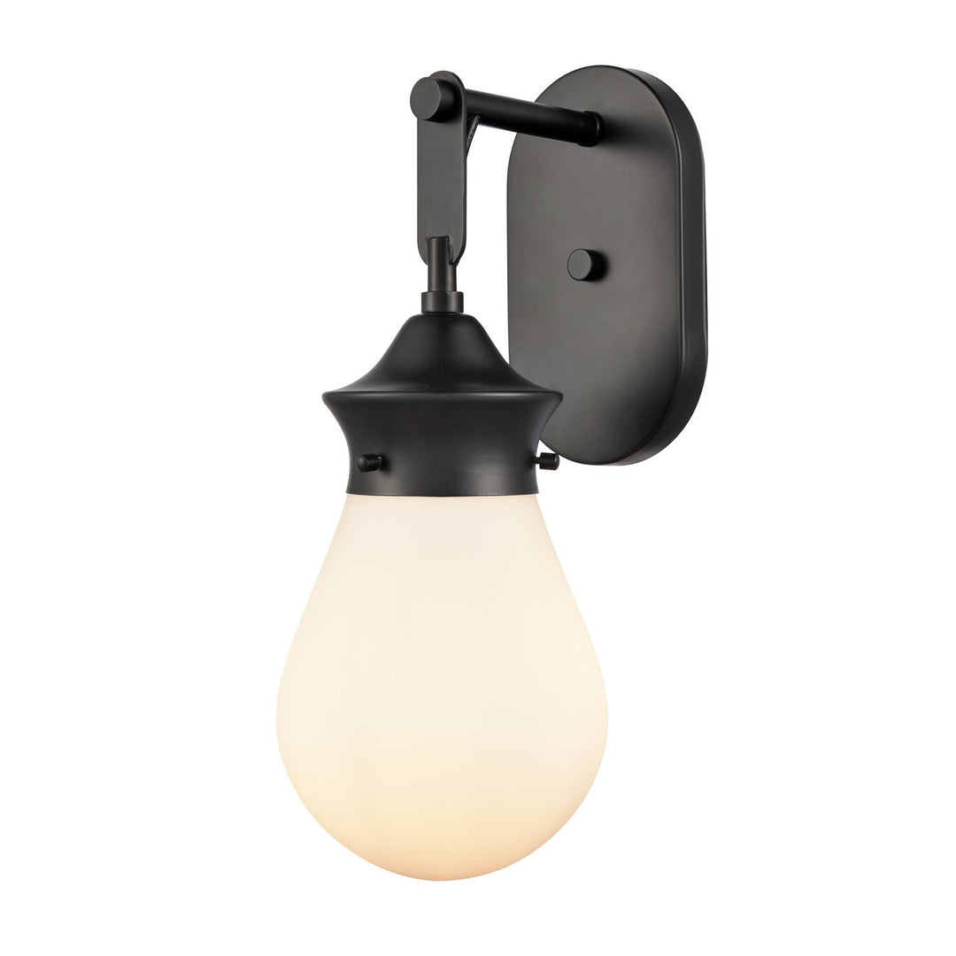 Innovations 414-1W-BK-6W-LED Bath Vanity Light 7 in. wide - Matte Black