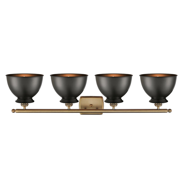 Innovations Ballston 516-4W-BB-M14-BK-LED Bath Vanity Light 38 in. wide - Brushed Brass