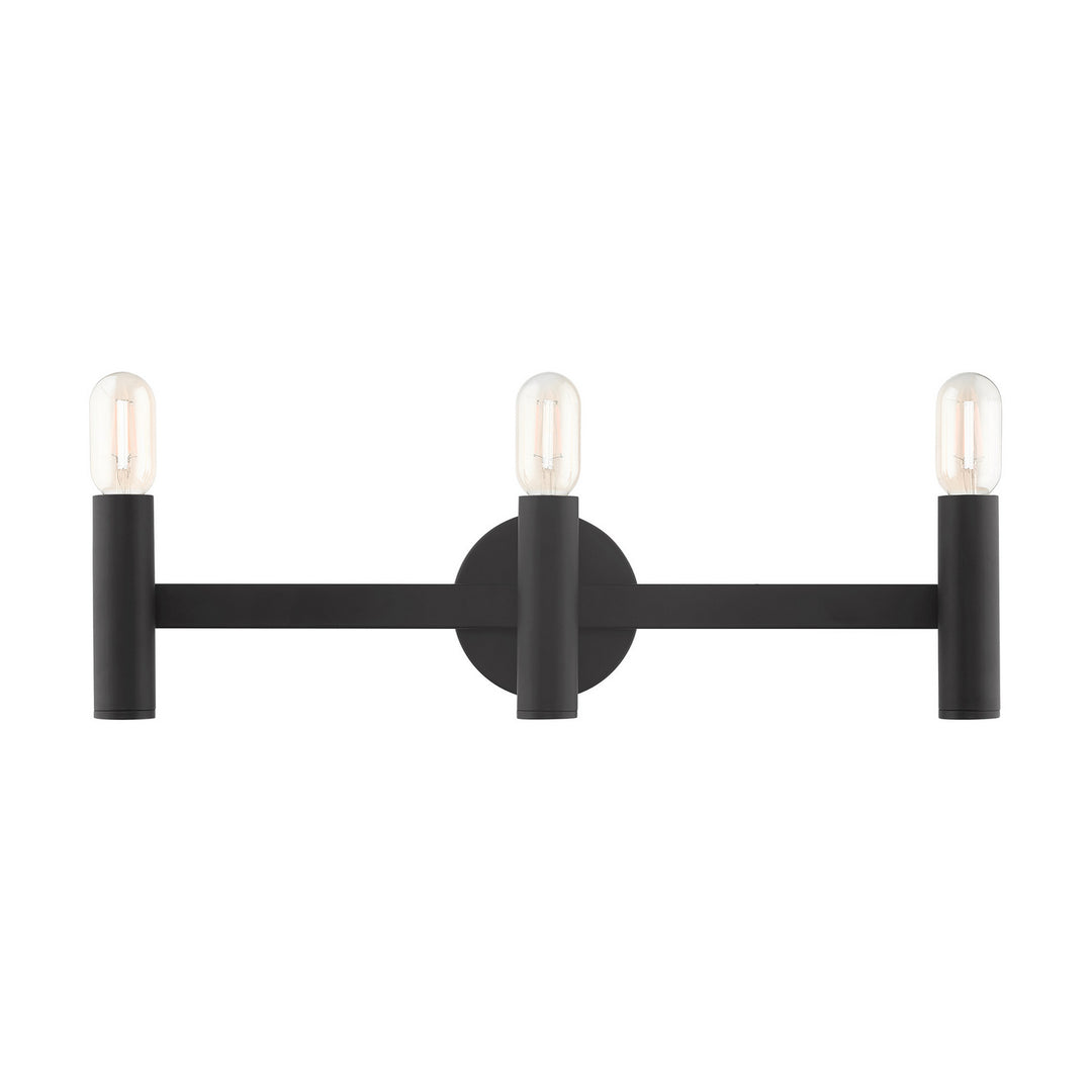 Livex Copenhagen 10343-04 Bath Vanity Light 24 in. wide - Black