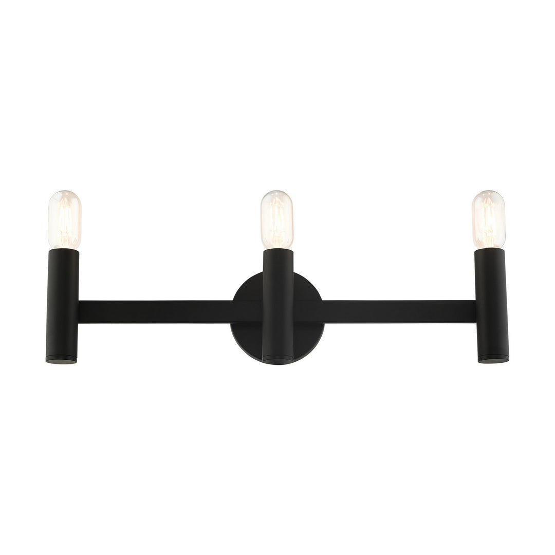 Livex Copenhagen 10343-04 Bath Vanity Light 24 in. wide - Black